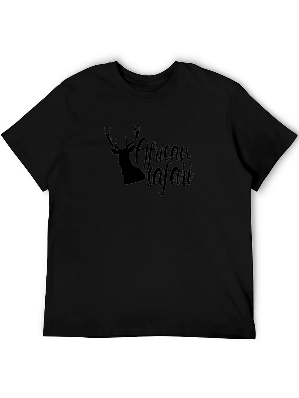 African Safari Deer Silhouette Graphic T-Shirt