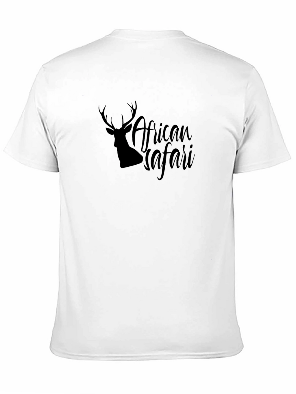 African Safari Deer Silhouette Graphic T-Shirt