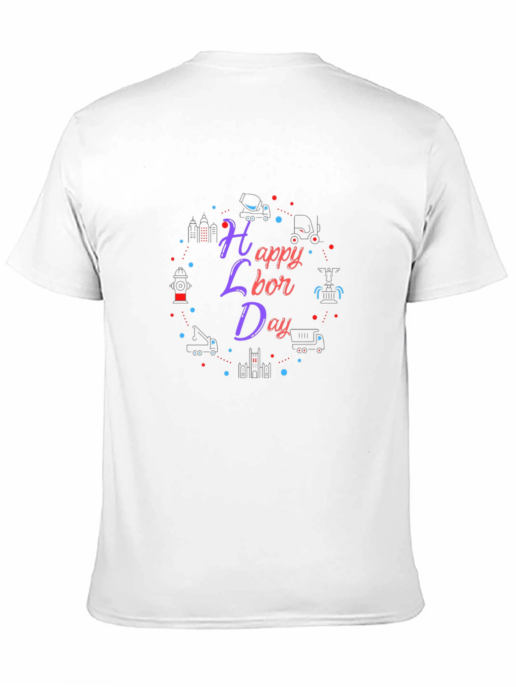 Happy Labor Day Black T-Shirt