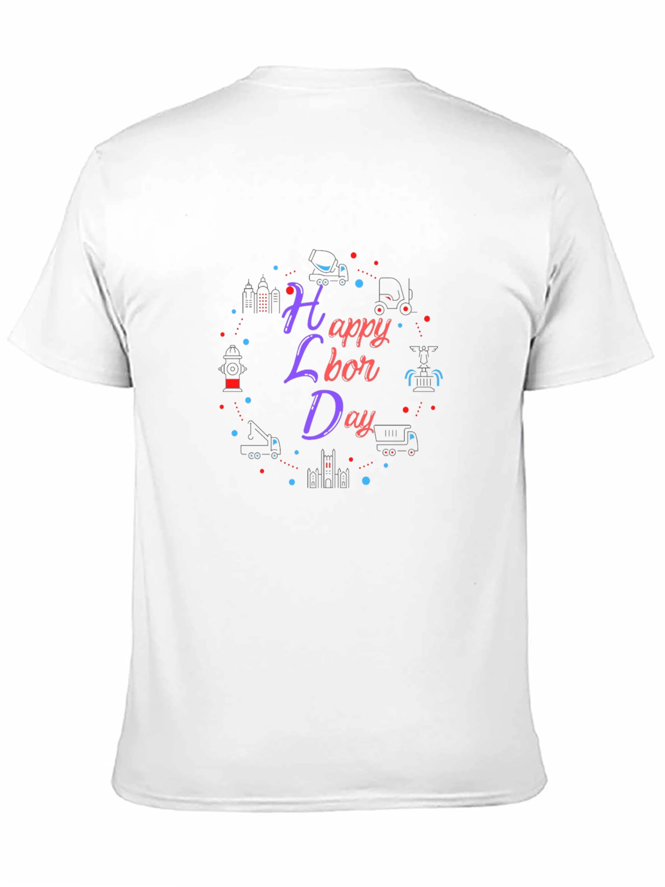 Happy Labor Day Black T-Shirt
