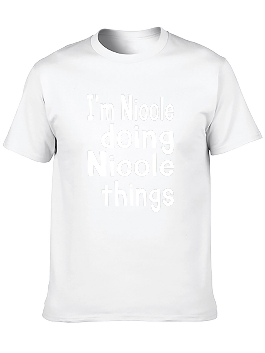 Im Nicole Doing Things Black T-Shirt