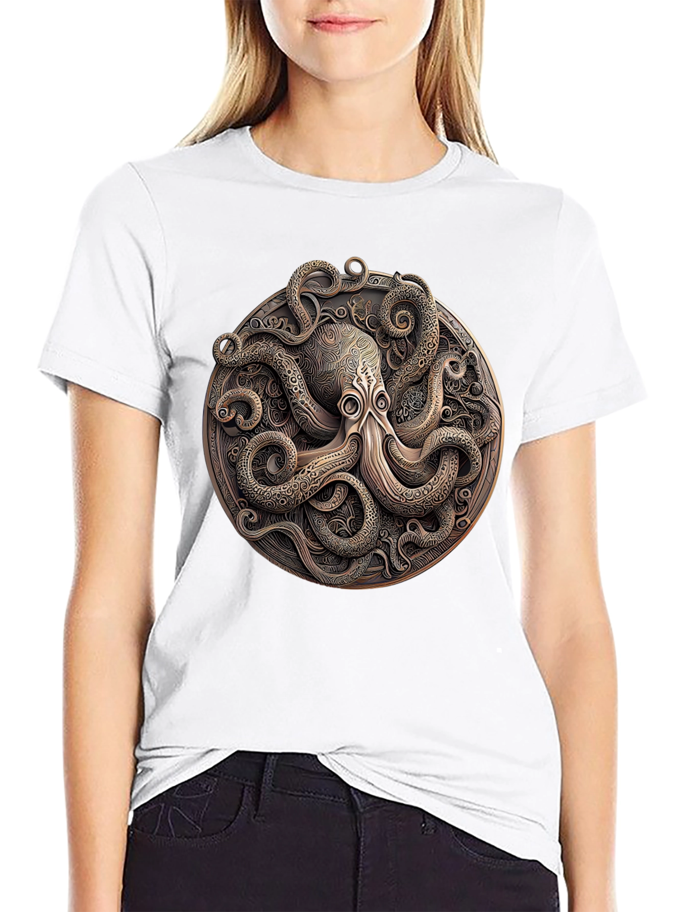 Octopus Medallion Graphic Tee
