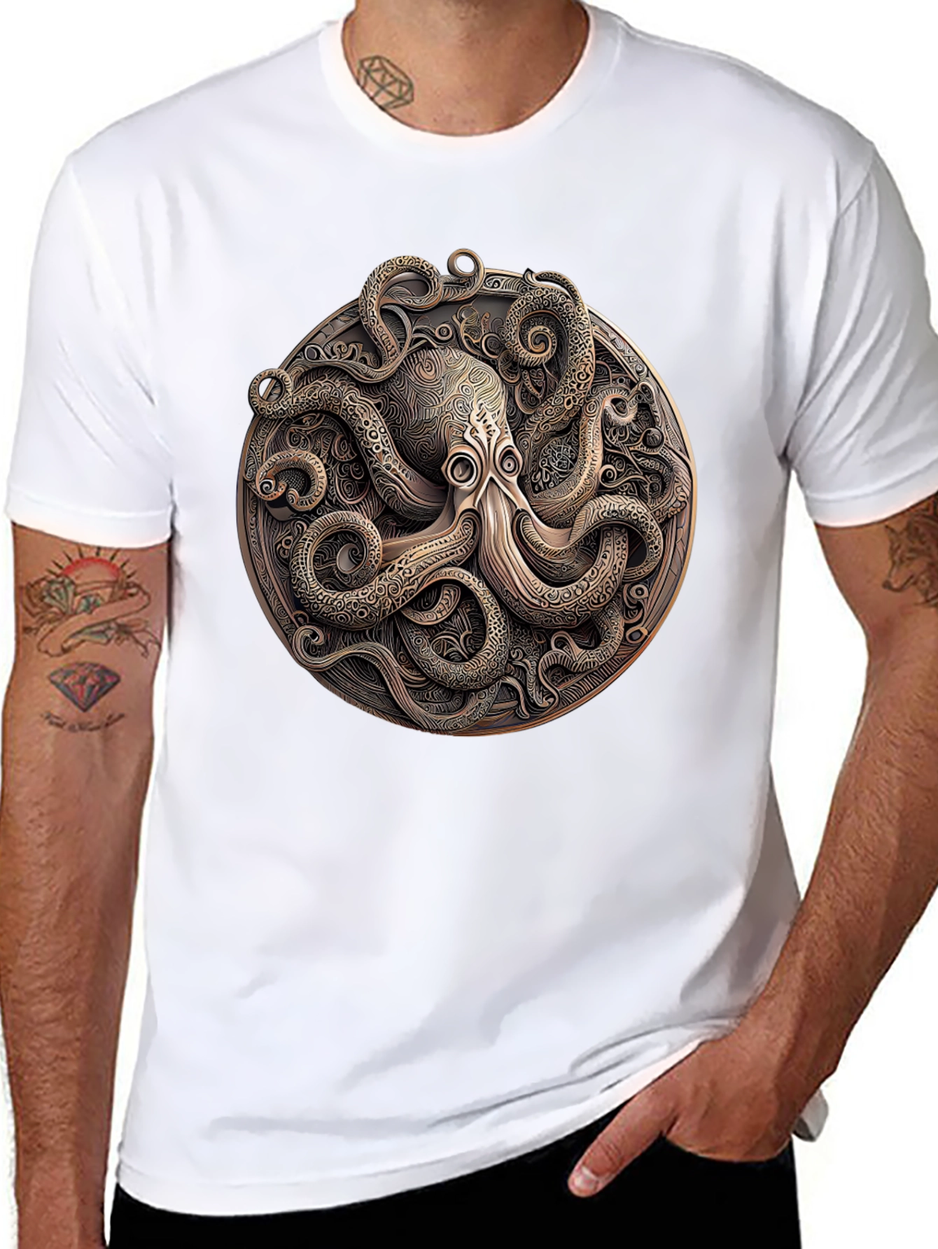 Octopus Medallion Graphic Tee