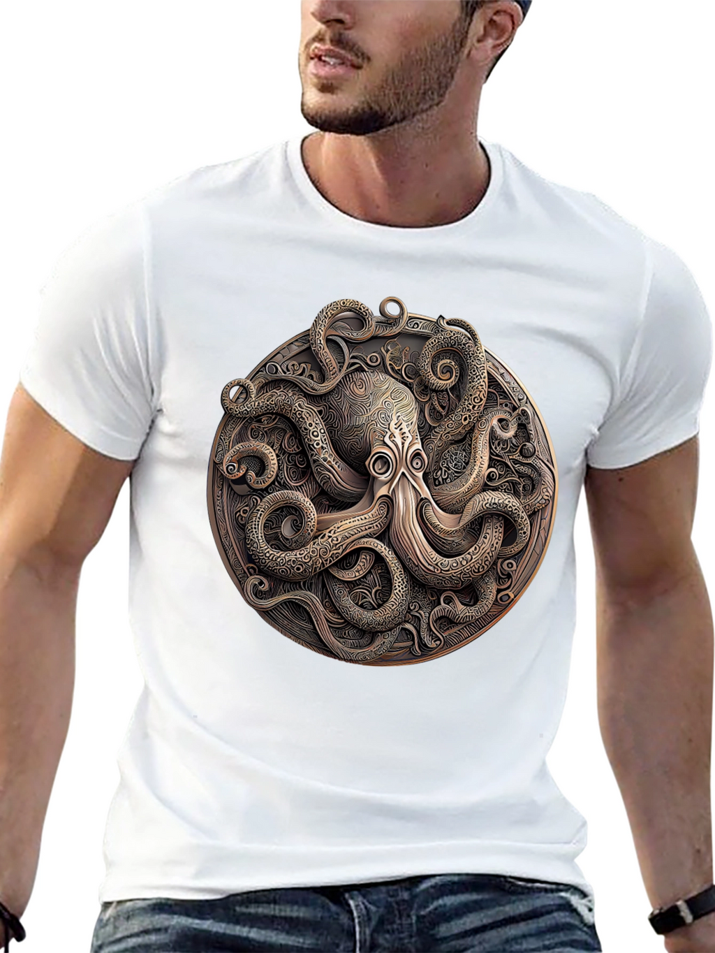 Octopus Medallion Graphic Tee