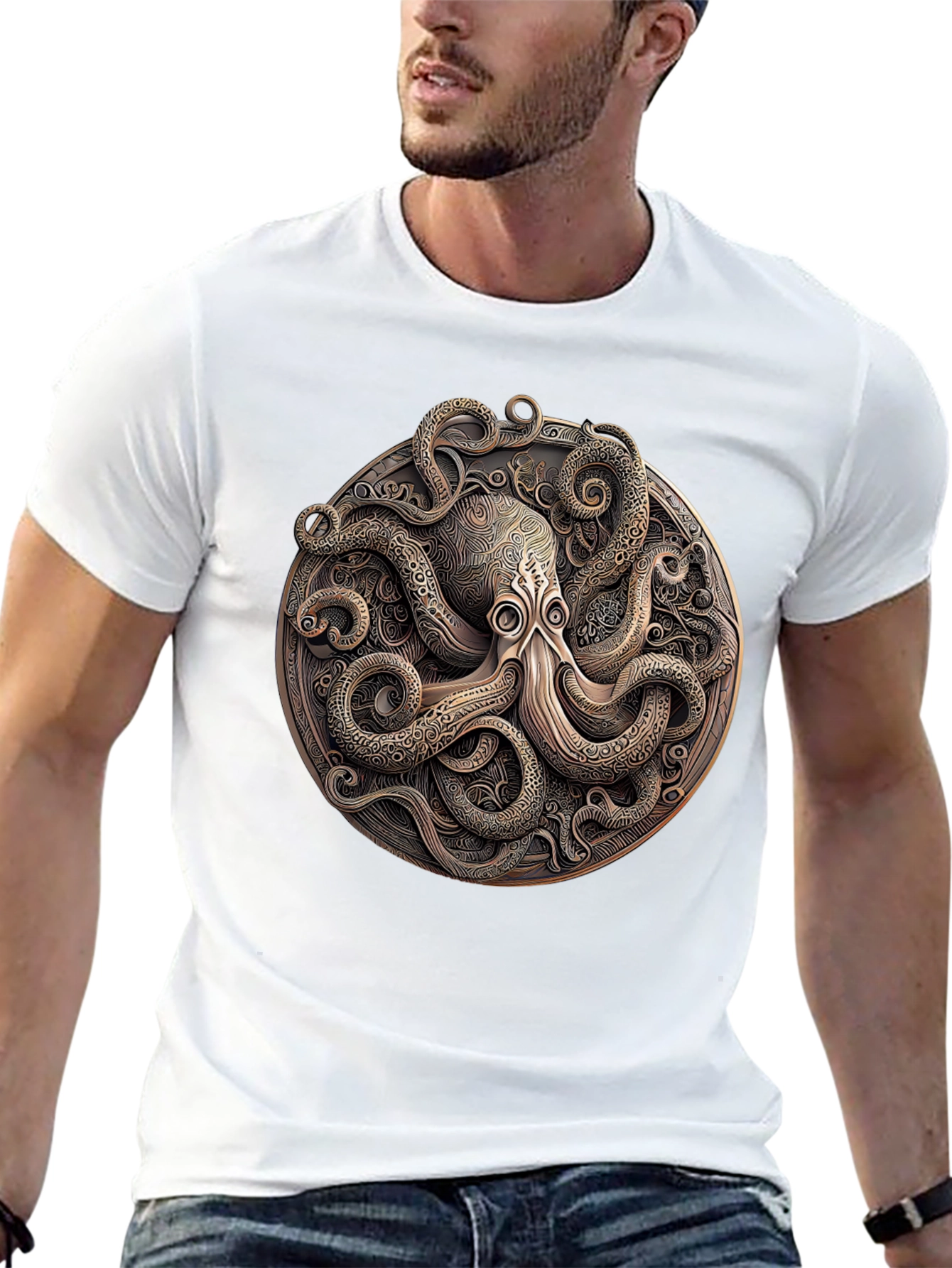 Octopus Medallion Graphic Tee