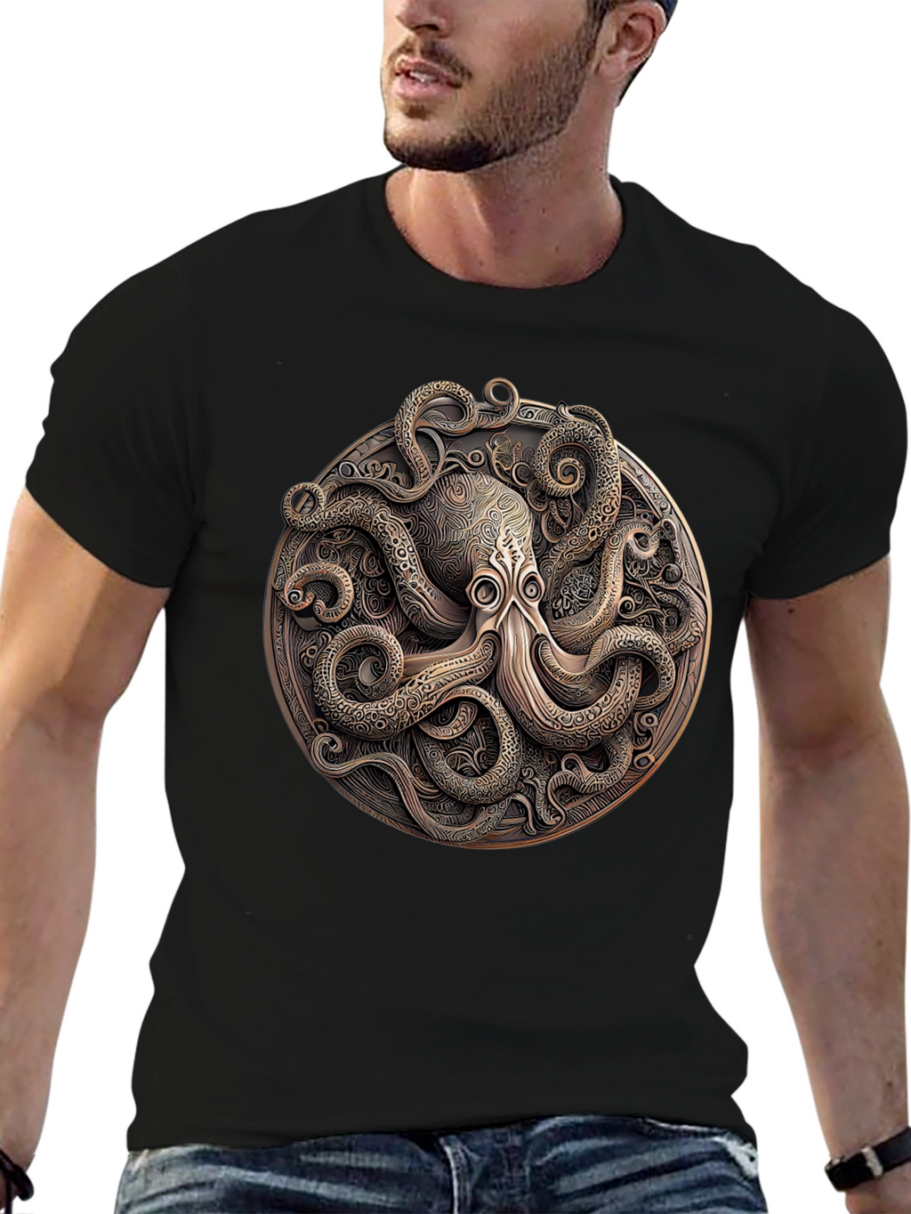 Octopus Medallion Graphic Tee