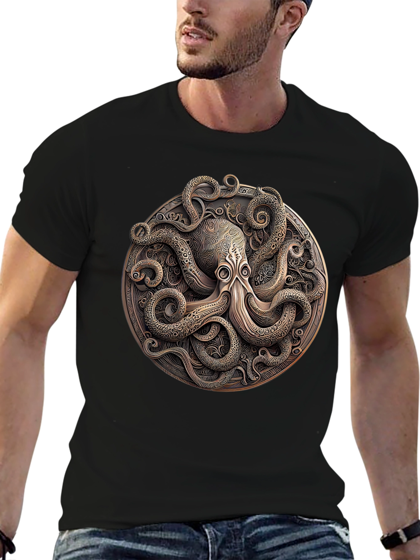 Octopus Medallion Graphic Tee