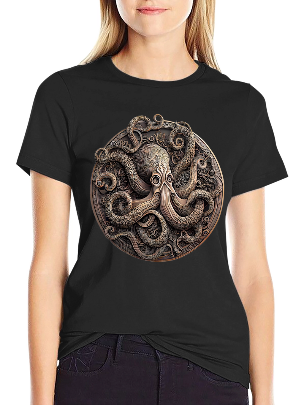 Octopus Medallion Graphic Tee
