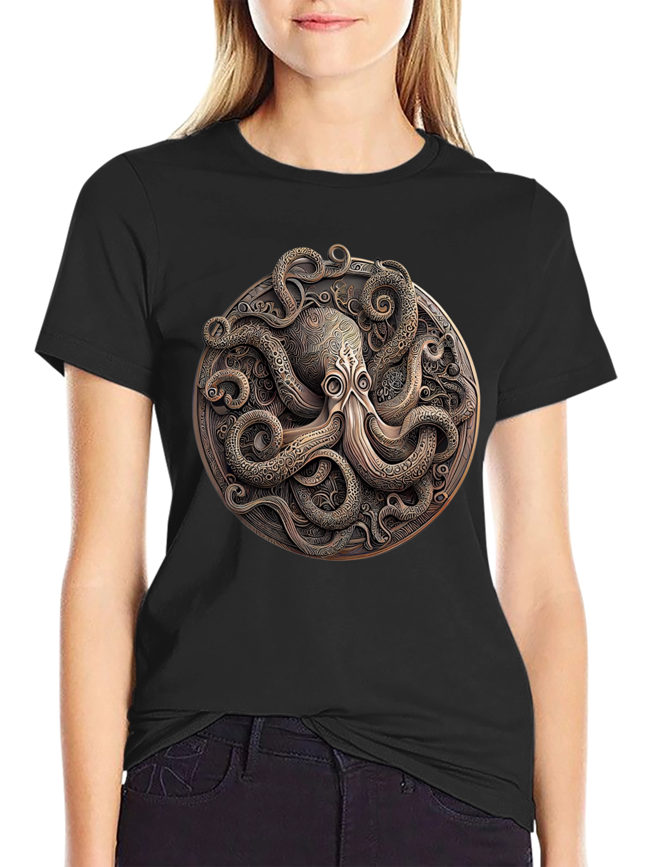 Octopus Medallion Graphic Tee