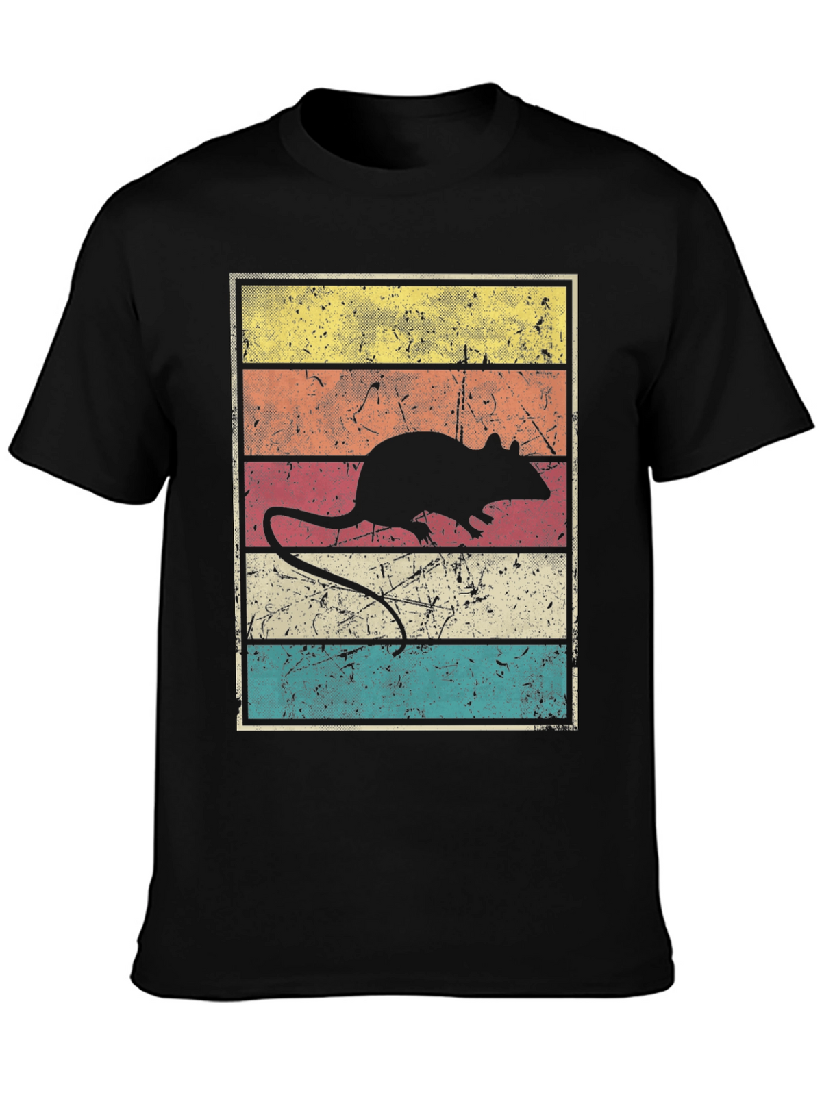 Retro Rat Graphic T-Shirt - Vintage Style Tee