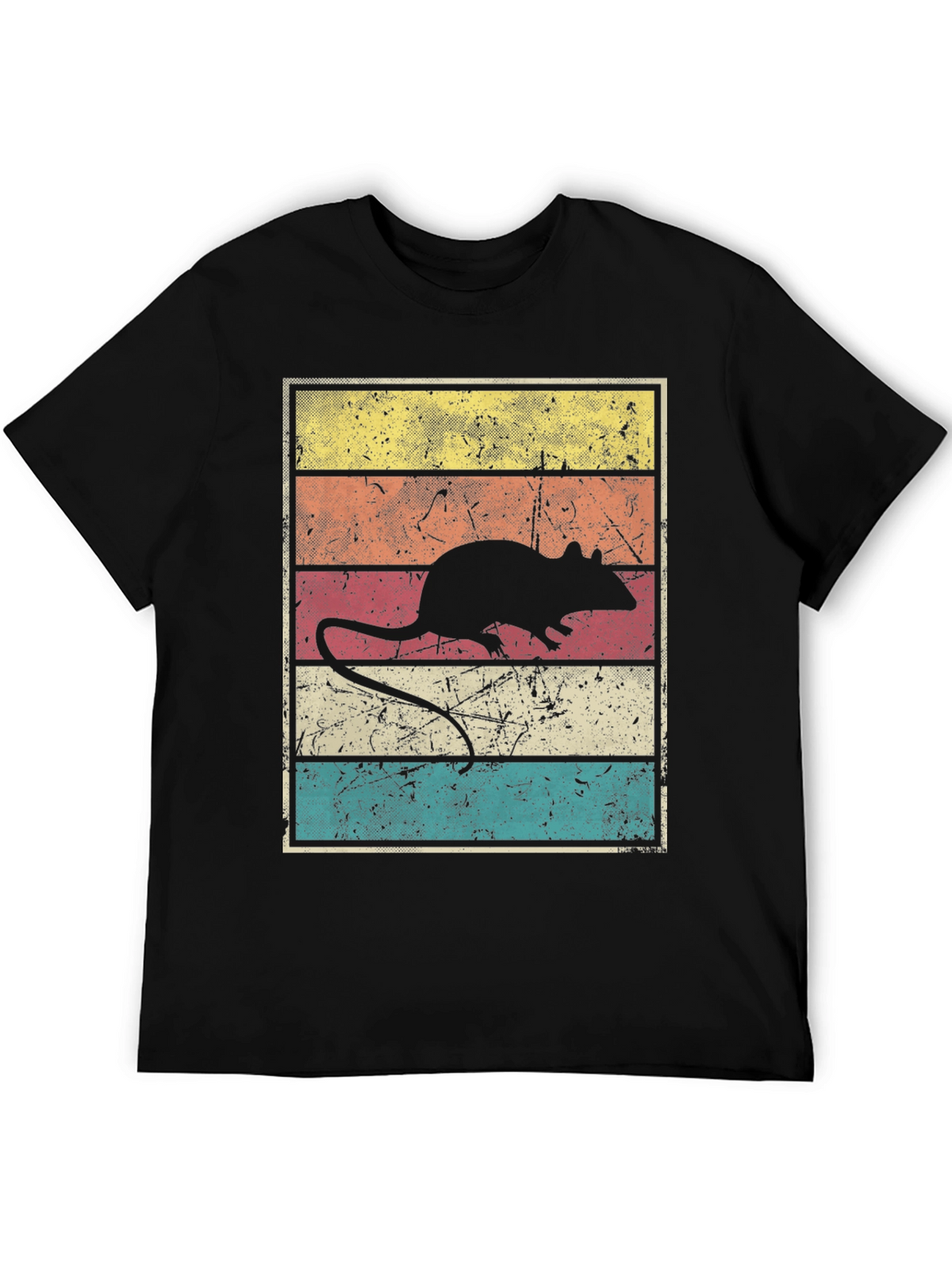 Retro Rat Graphic T-Shirt - Vintage Style Tee