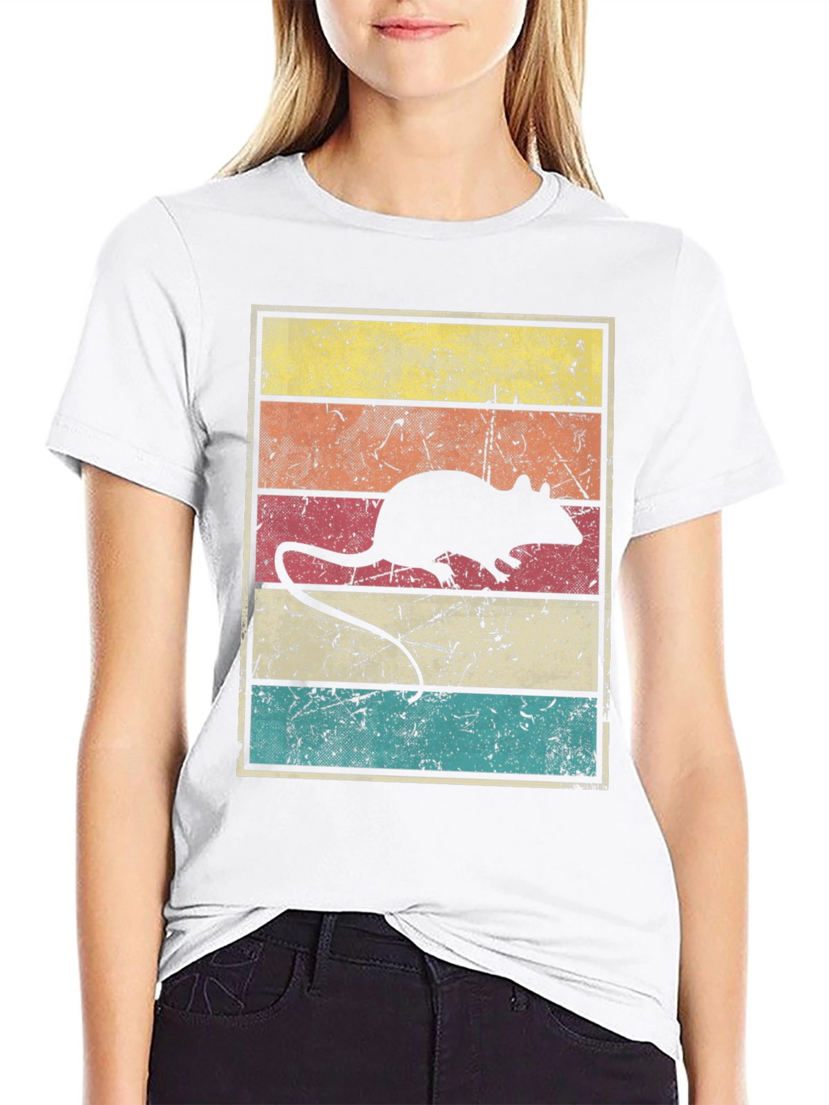 Retro Rat Graphic T-Shirt - Vintage Style Tee