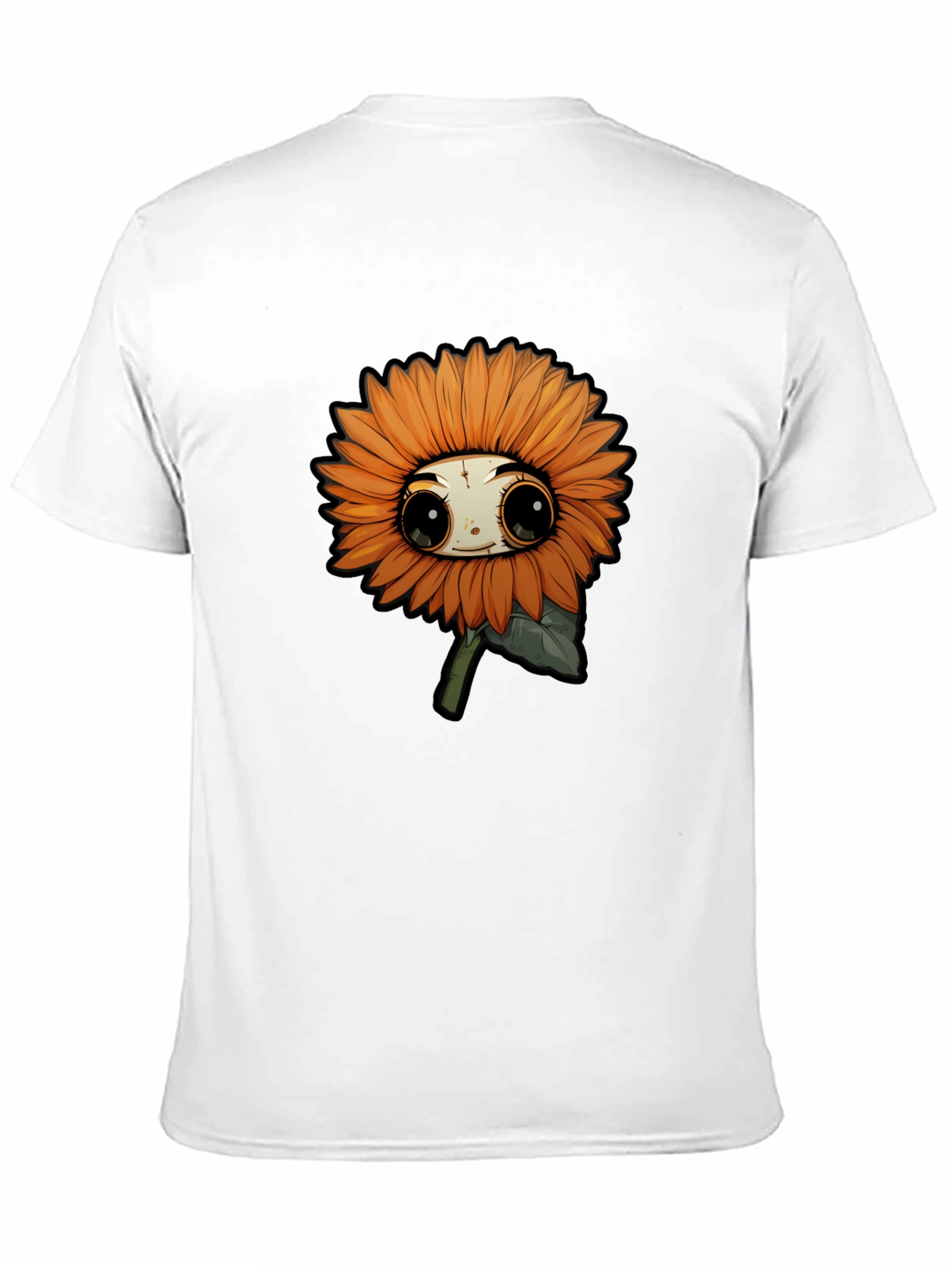 Cute Sunflower Cartoon Graphic T-Shirt