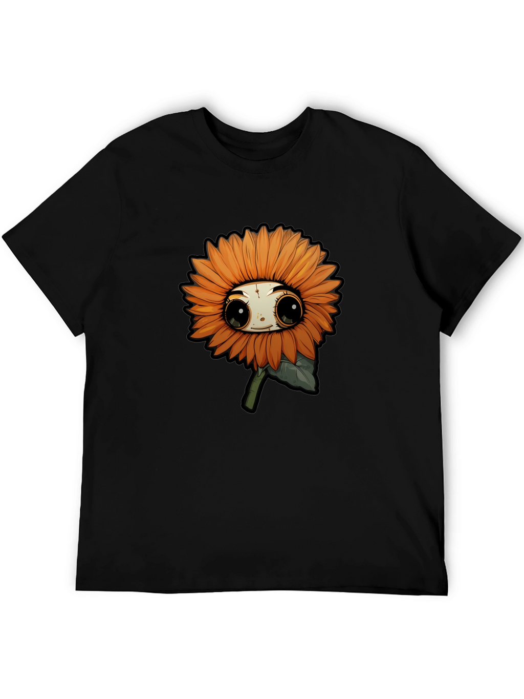 Cute Sunflower Cartoon Graphic T-Shirt