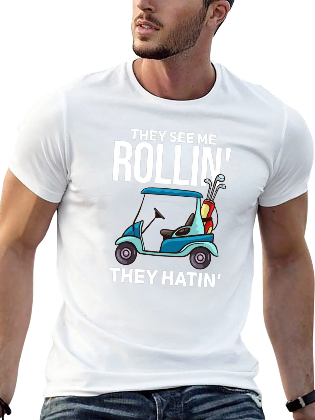 Rollin Golf Cart T-Shirt