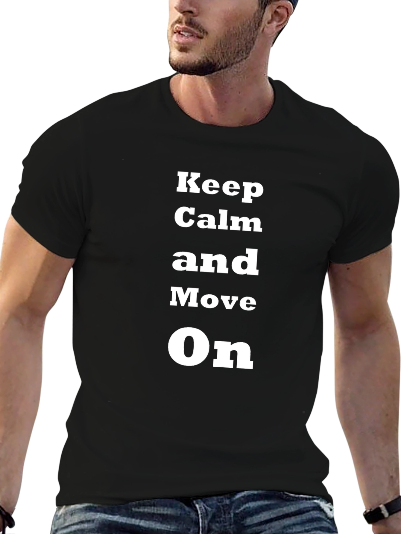 Keep Calm and Move On Graphic T-Shirt