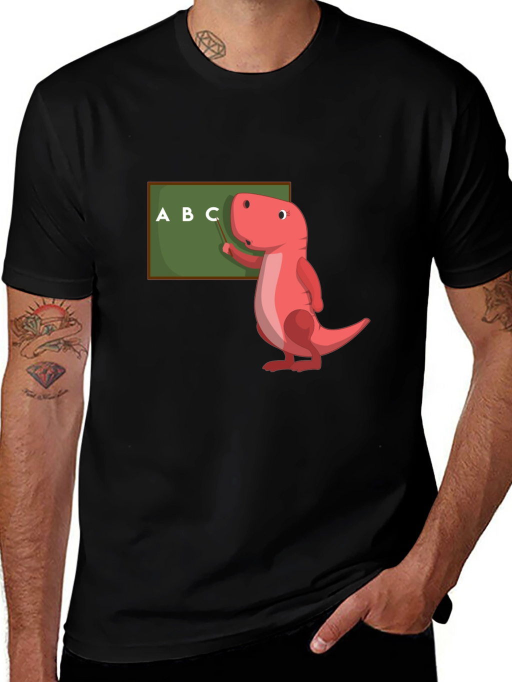 Dino Teacher T-Shirt - ABCs Learning Fun