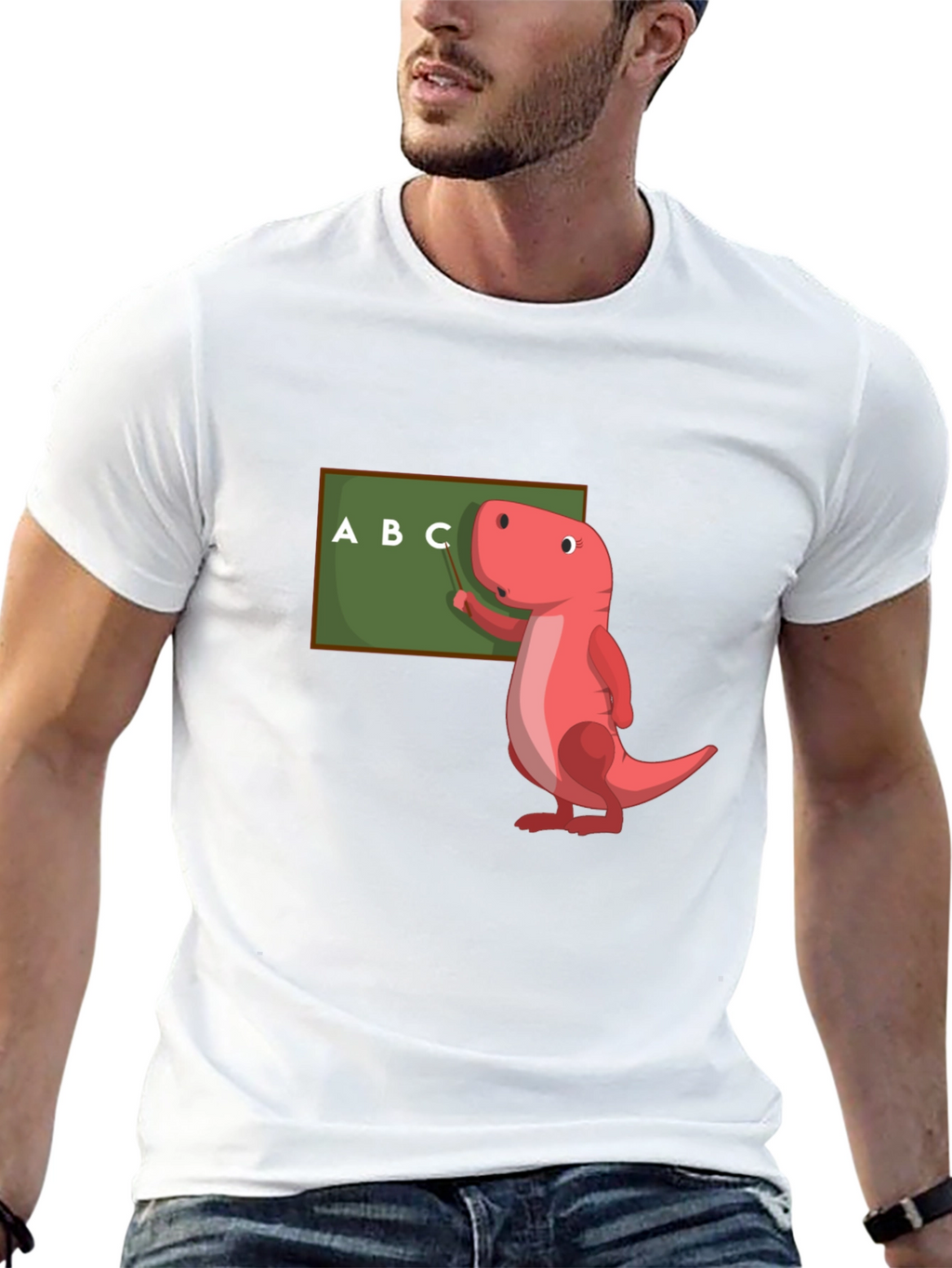 Dino Teacher T-Shirt - ABCs Learning Fun