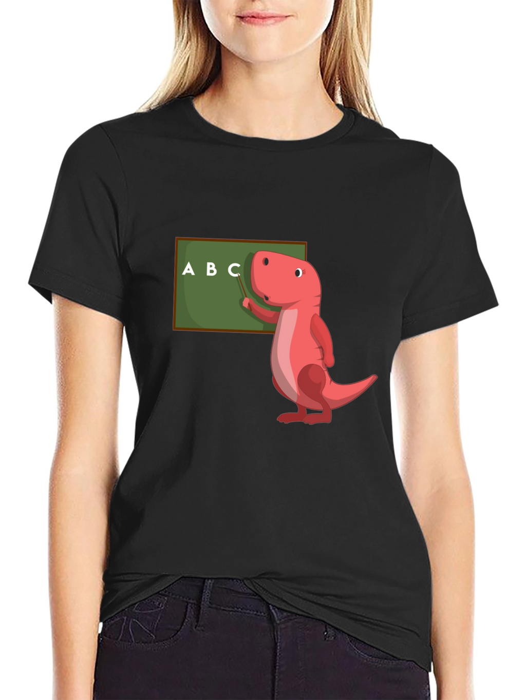 Dino Teacher T-Shirt - ABCs Learning Fun