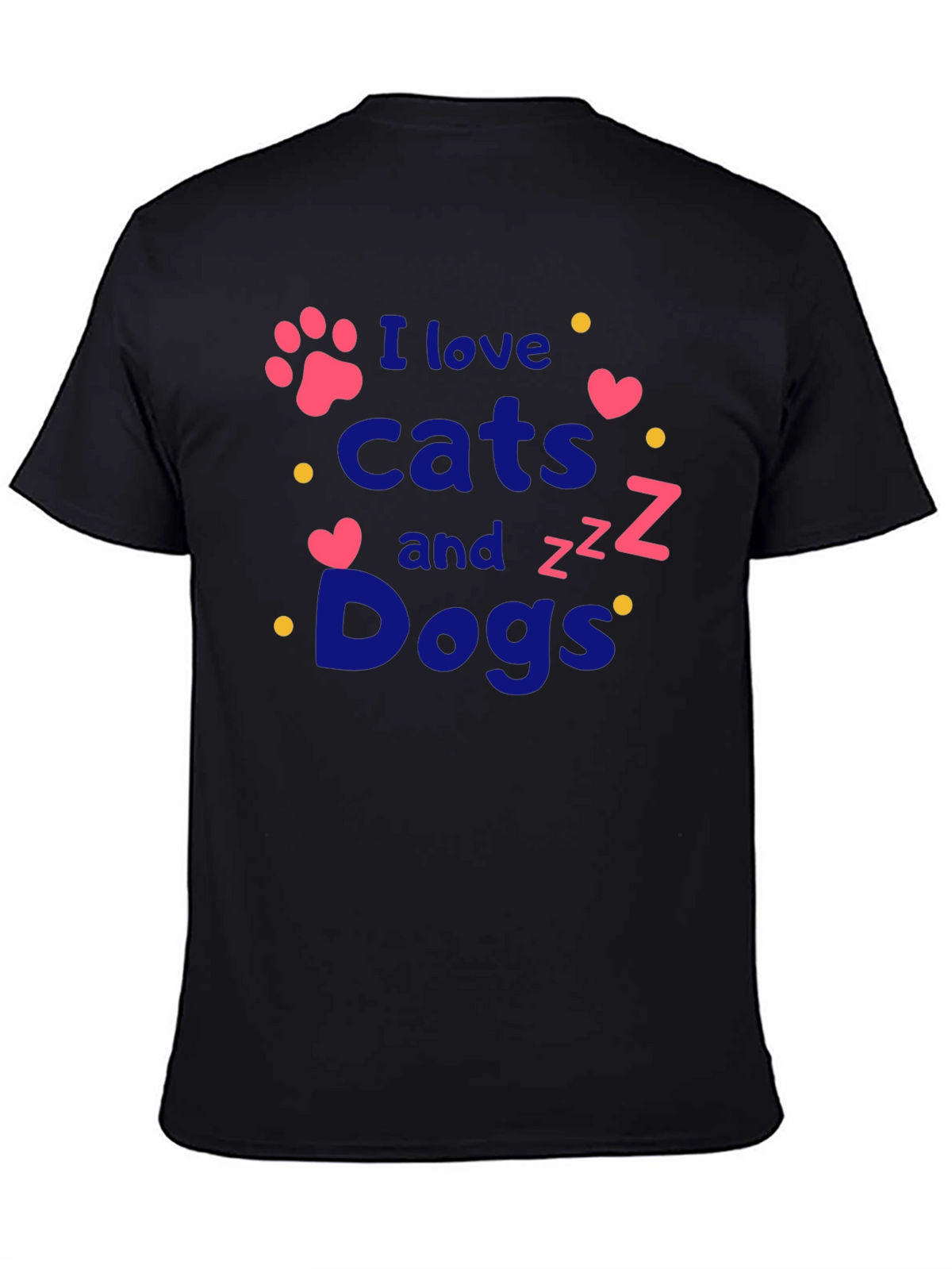 I Love Cats and Dogs T-Shirt - Pet Lover Tee