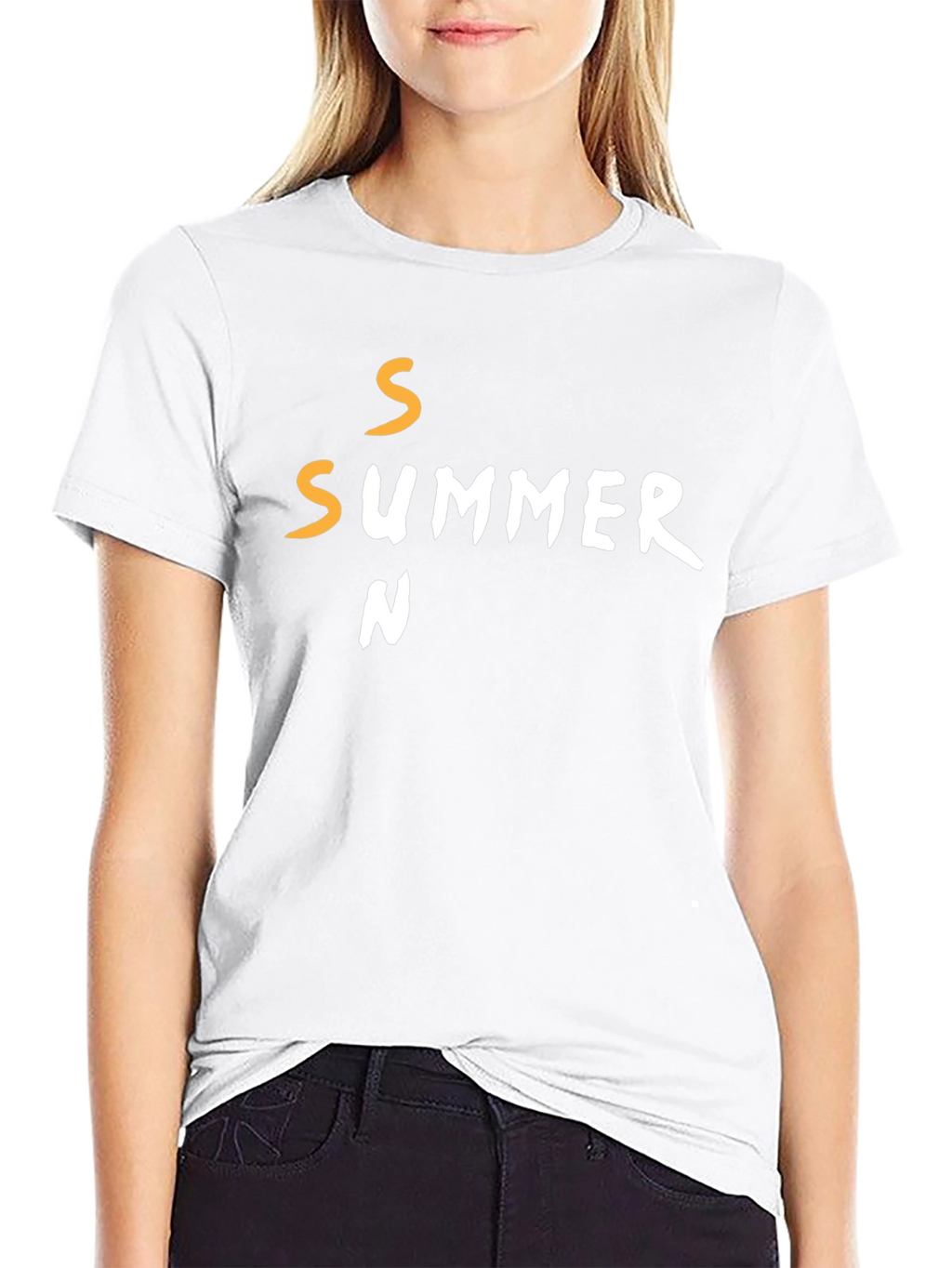 Summer Season Graphic T-Shirt - Casual Black Tee