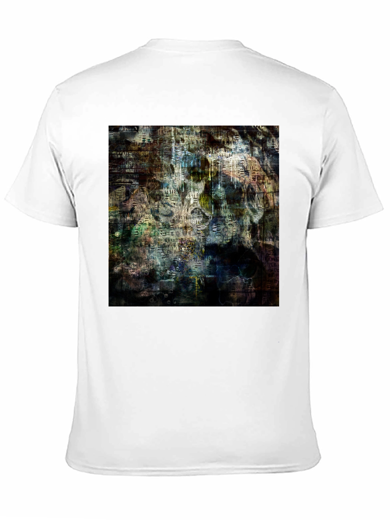 Abstract Art Graphic Print Black T-Shirt