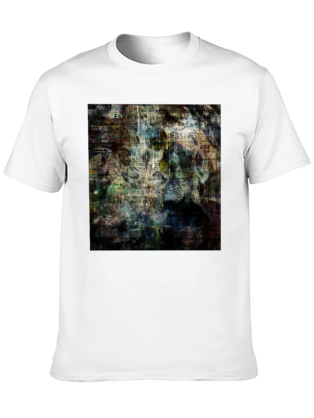 Abstract Art Graphic Print Black T-Shirt