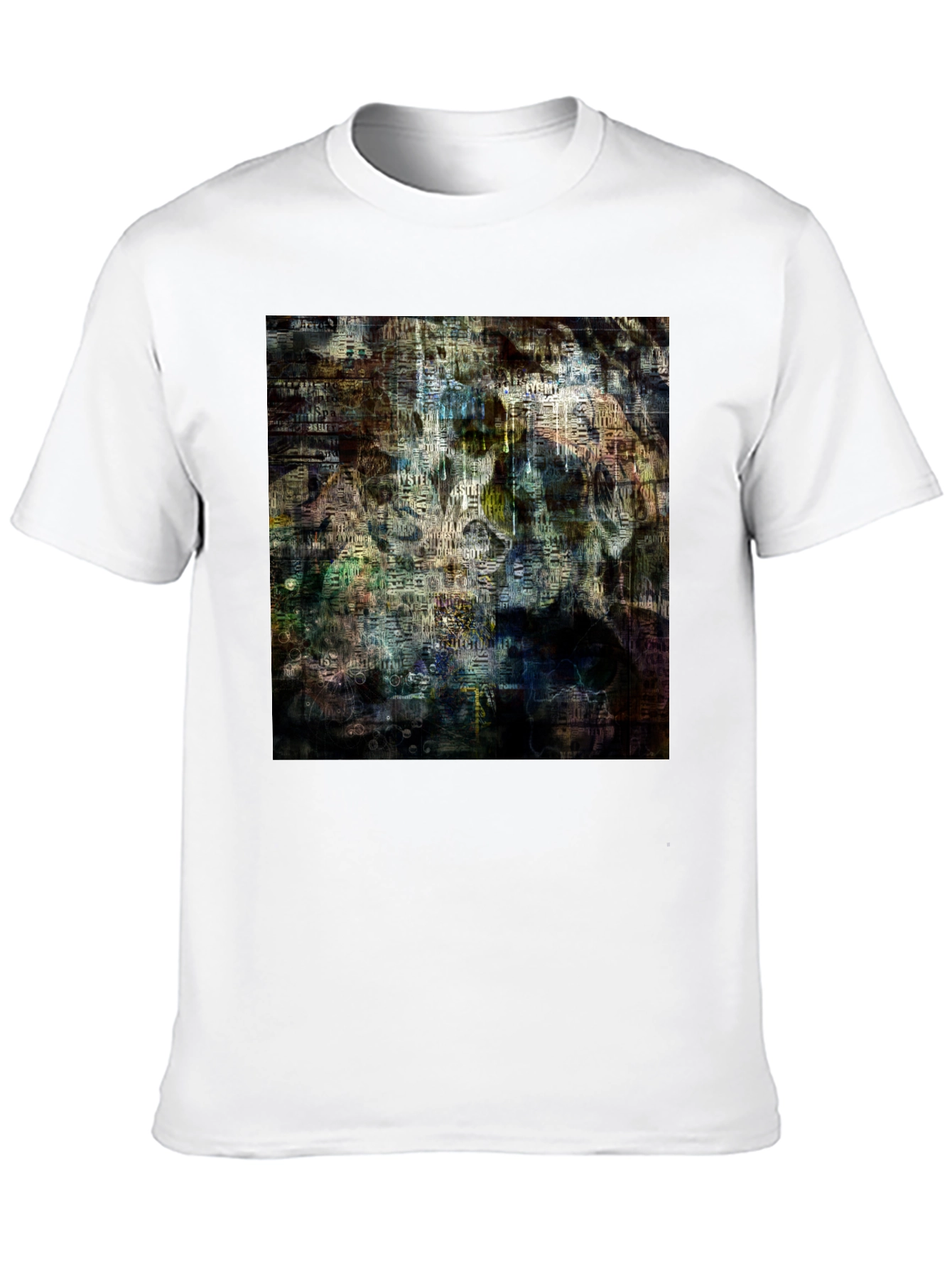 Abstract Art Graphic Print Black T-Shirt