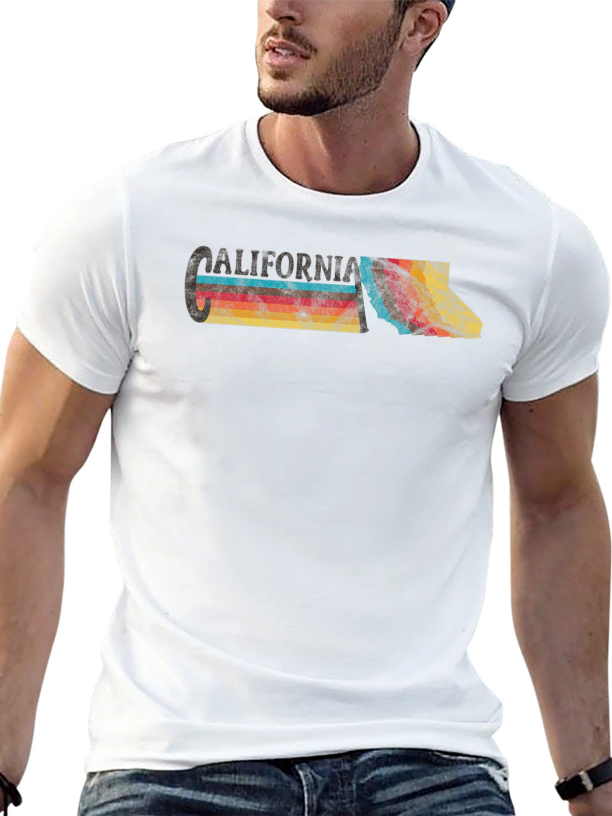 Vintage California Graphic Tee - Retro State Pride