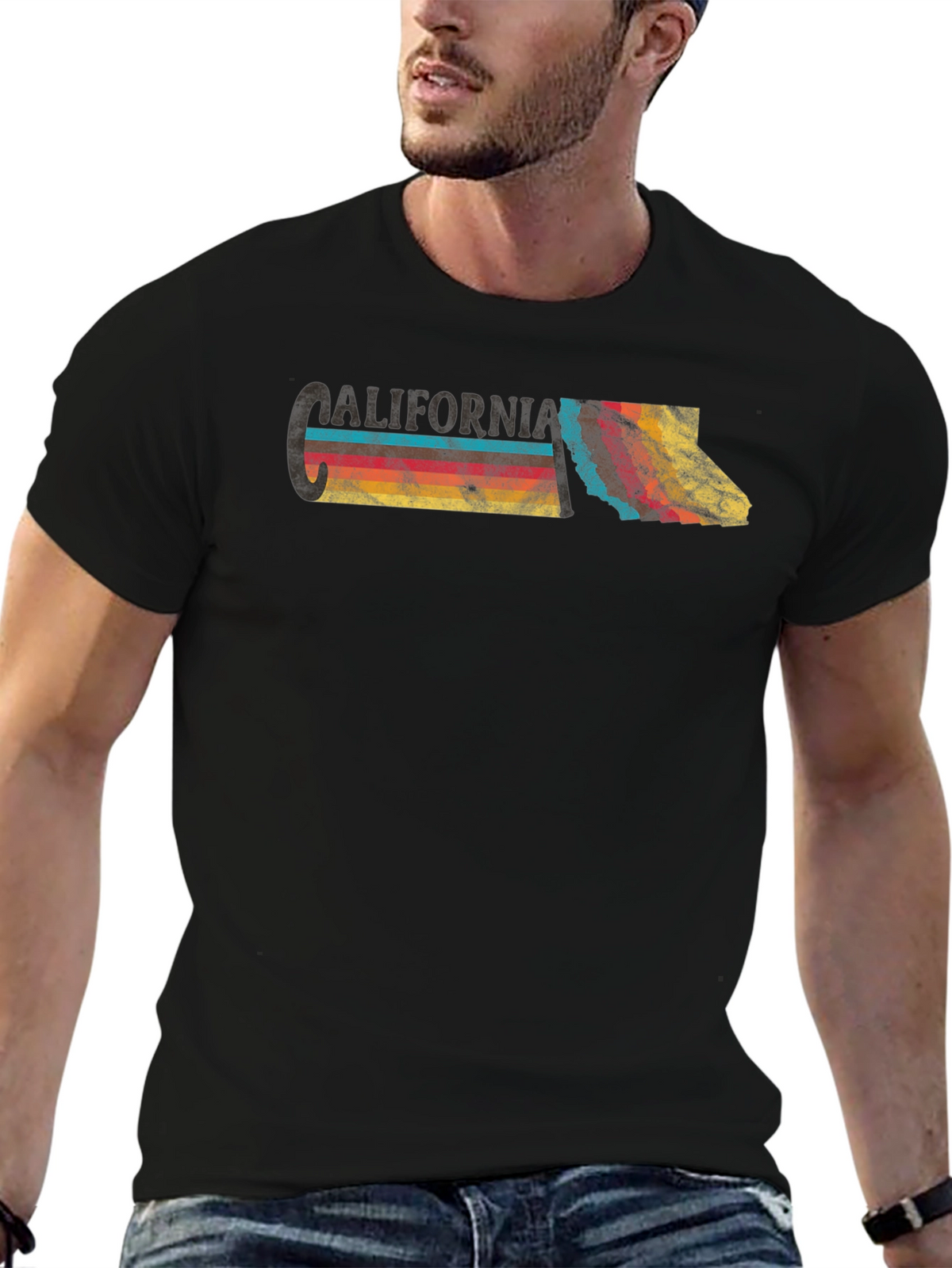 Vintage California Graphic Tee - Retro State Pride