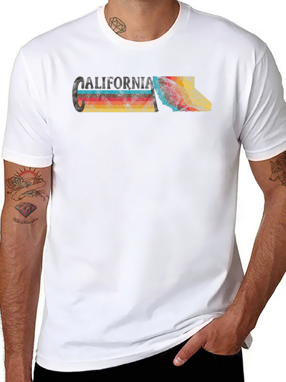 Vintage California Graphic Tee - Retro State Pride
