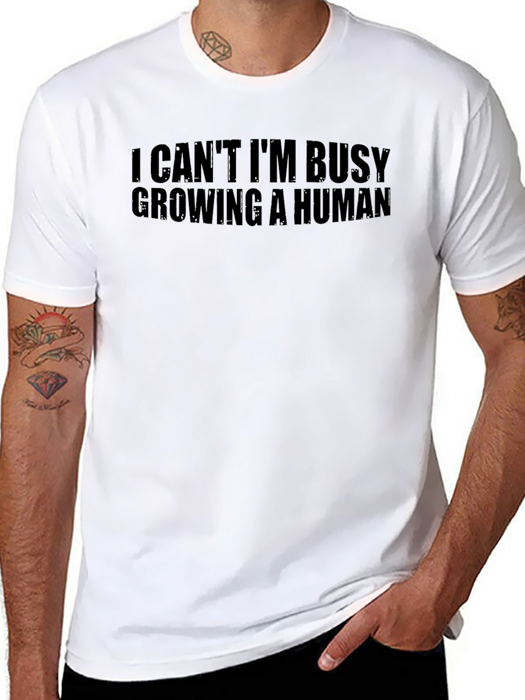 I Cant Im Busy Growing a Human T-Shirt