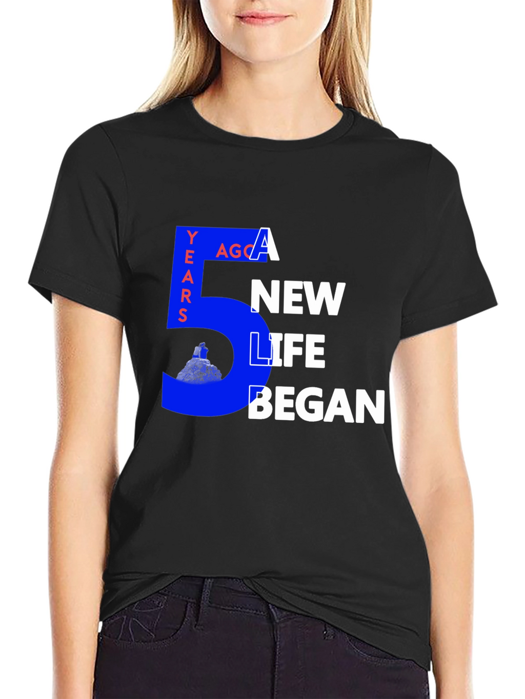 5 Years Ago a New Life Began Graphic Tee