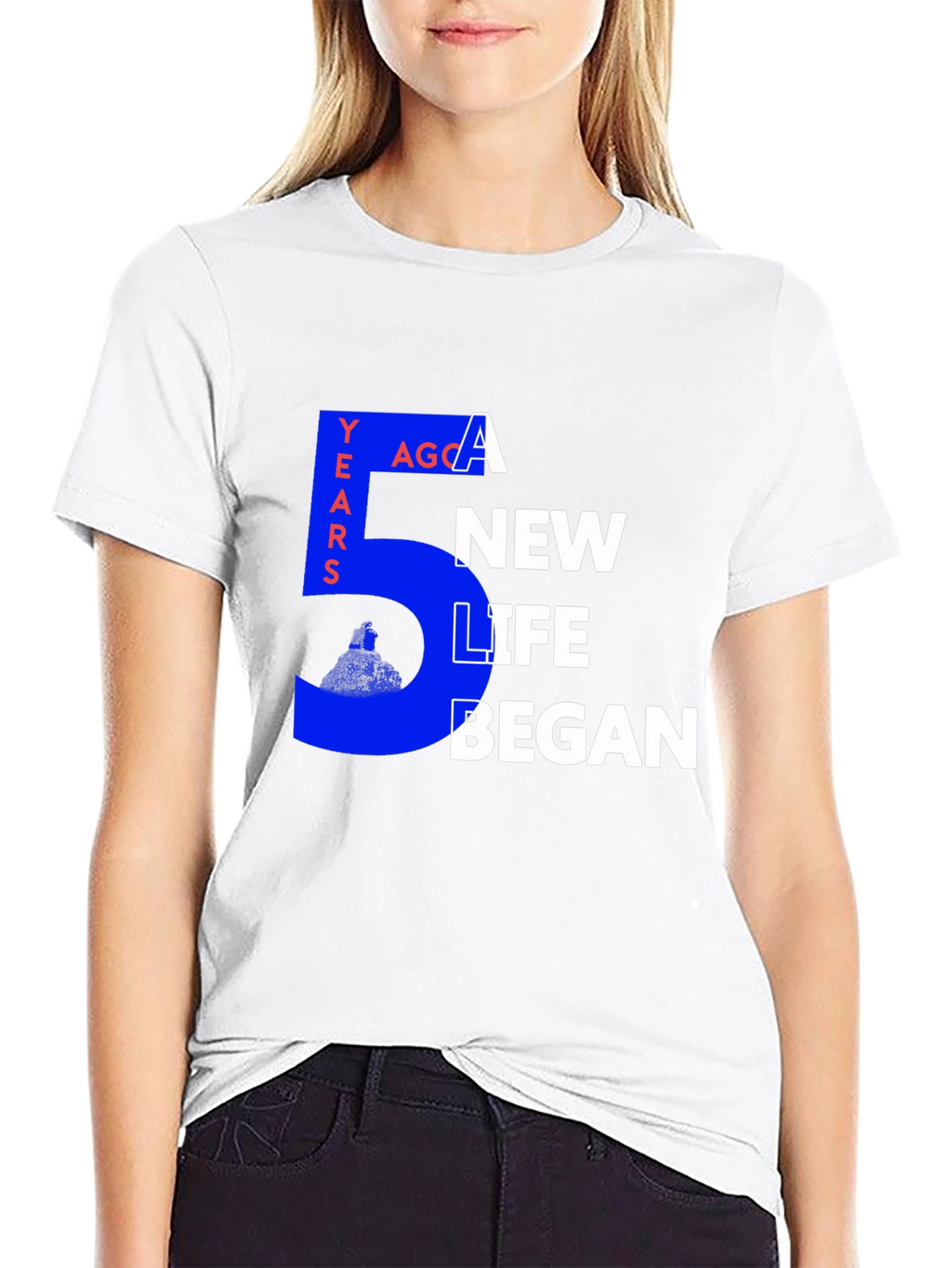 5 Years Ago a New Life Began Graphic Tee