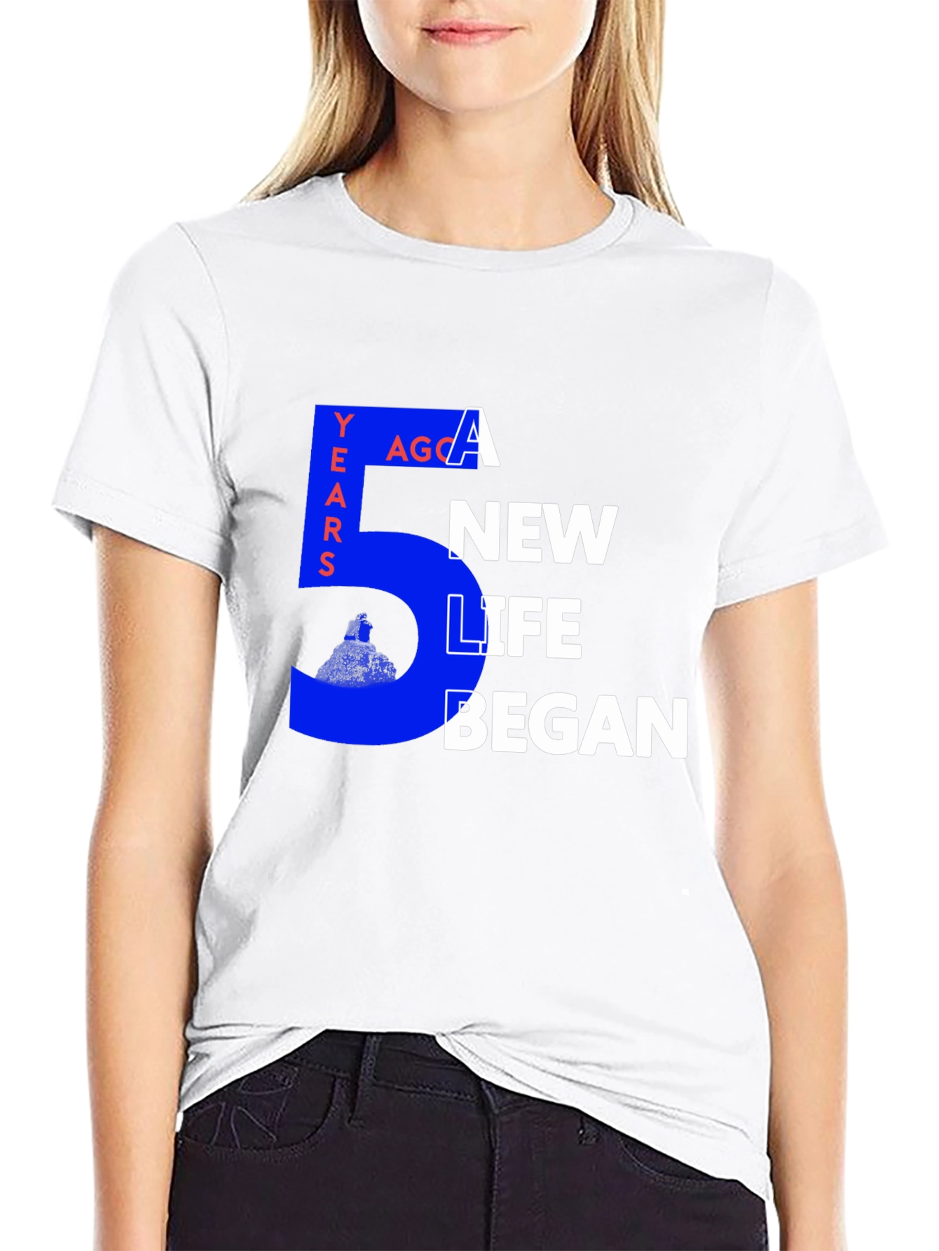 5 Years Ago a New Life Began Graphic Tee