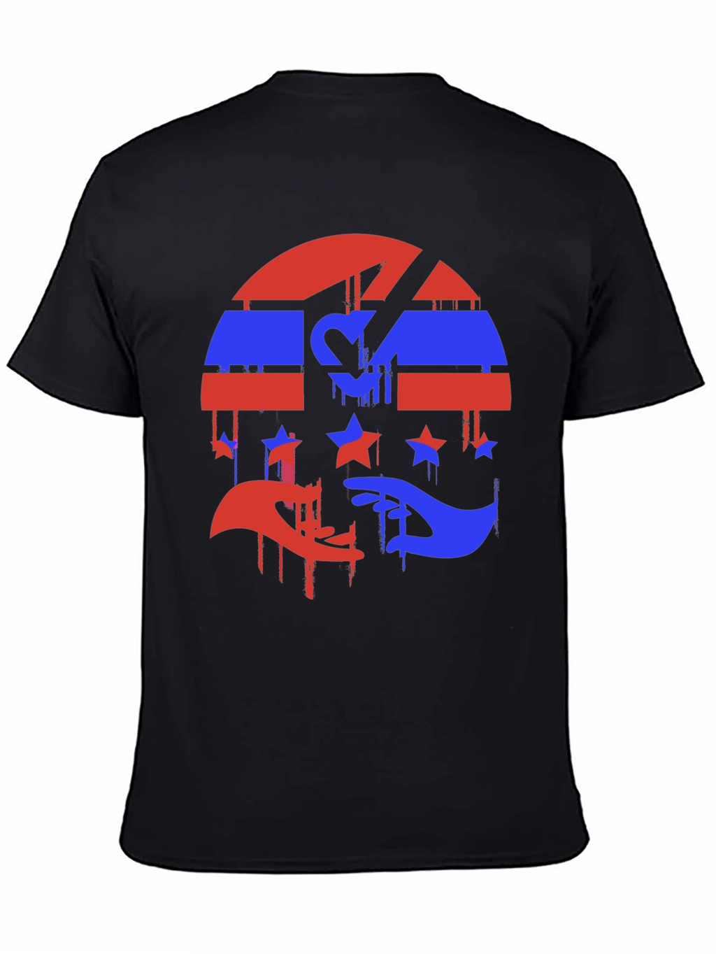 Abstract USA Flag Graphic T-Shirt