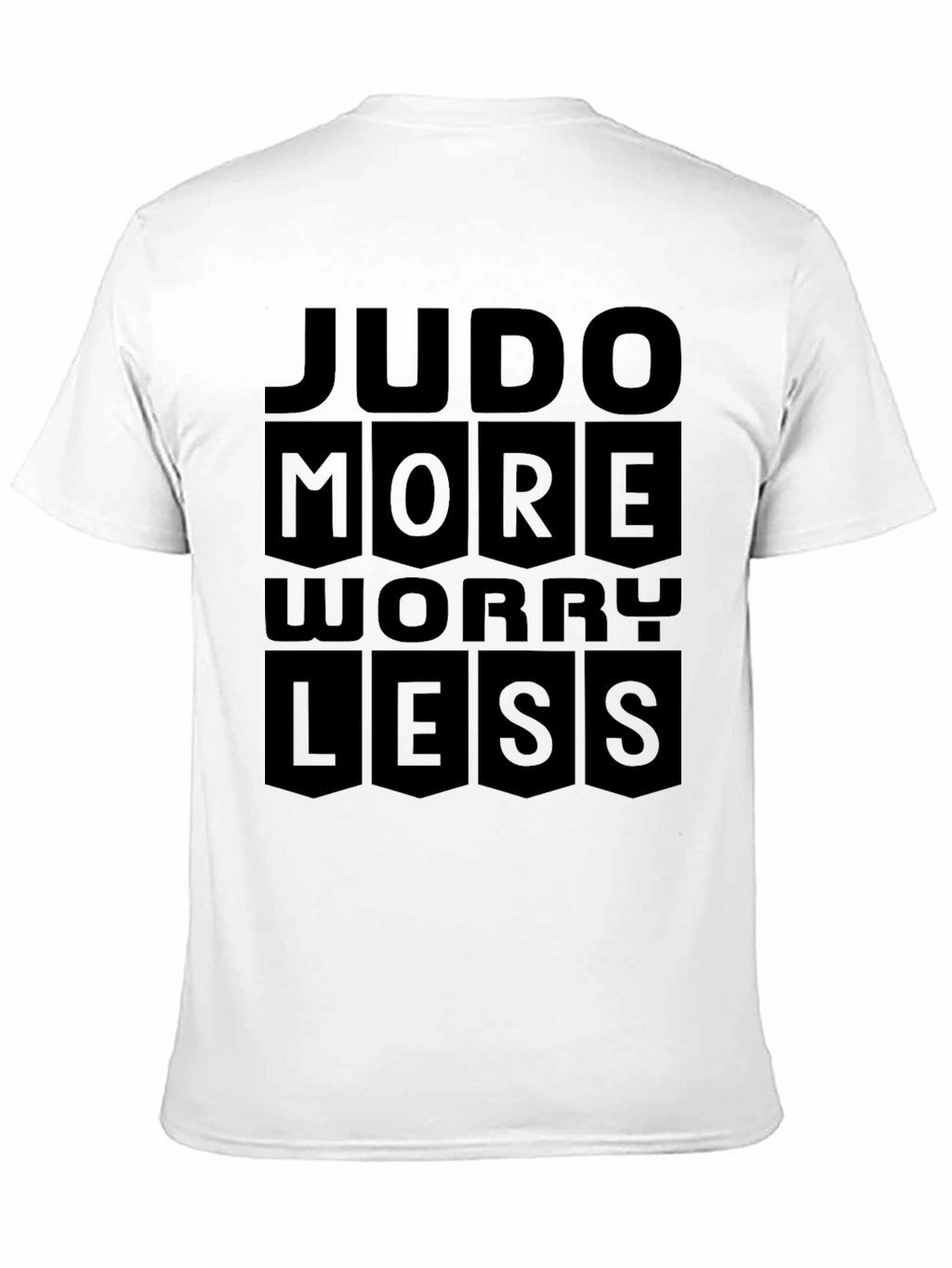 Judo More Worry Less Black T-Shirt