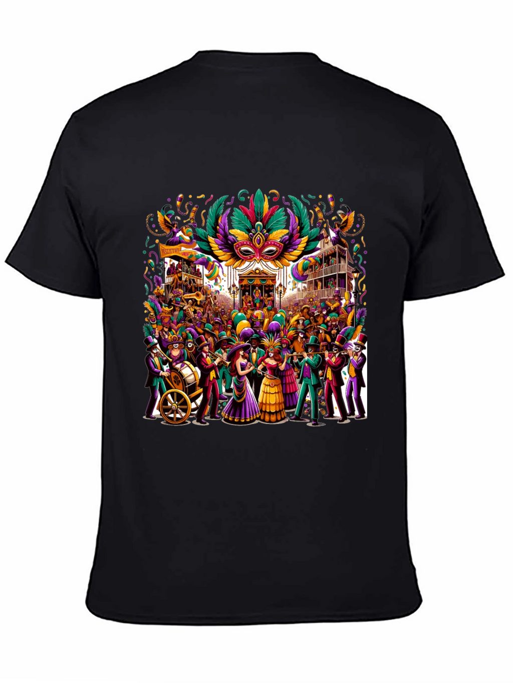 Mardi Gras T-Shirt: Festive Carnival Design