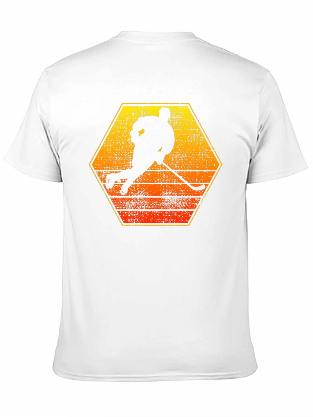 Hockey Player Silhouette Graphic Tee
