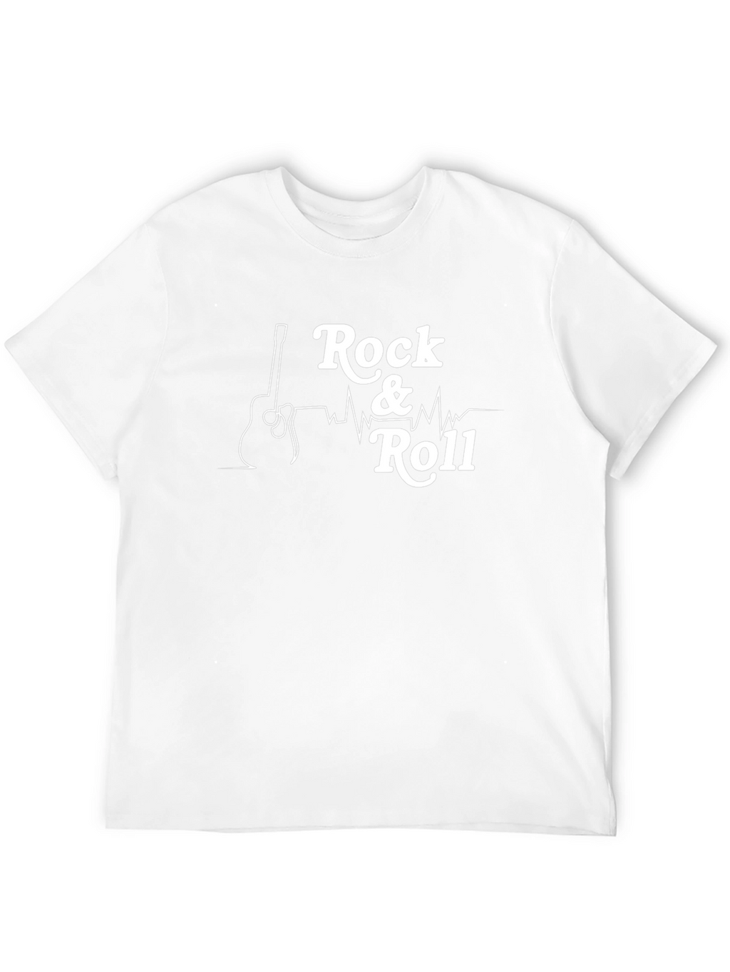 Rock & Roll Guitar Graphic Tee - Classic Black