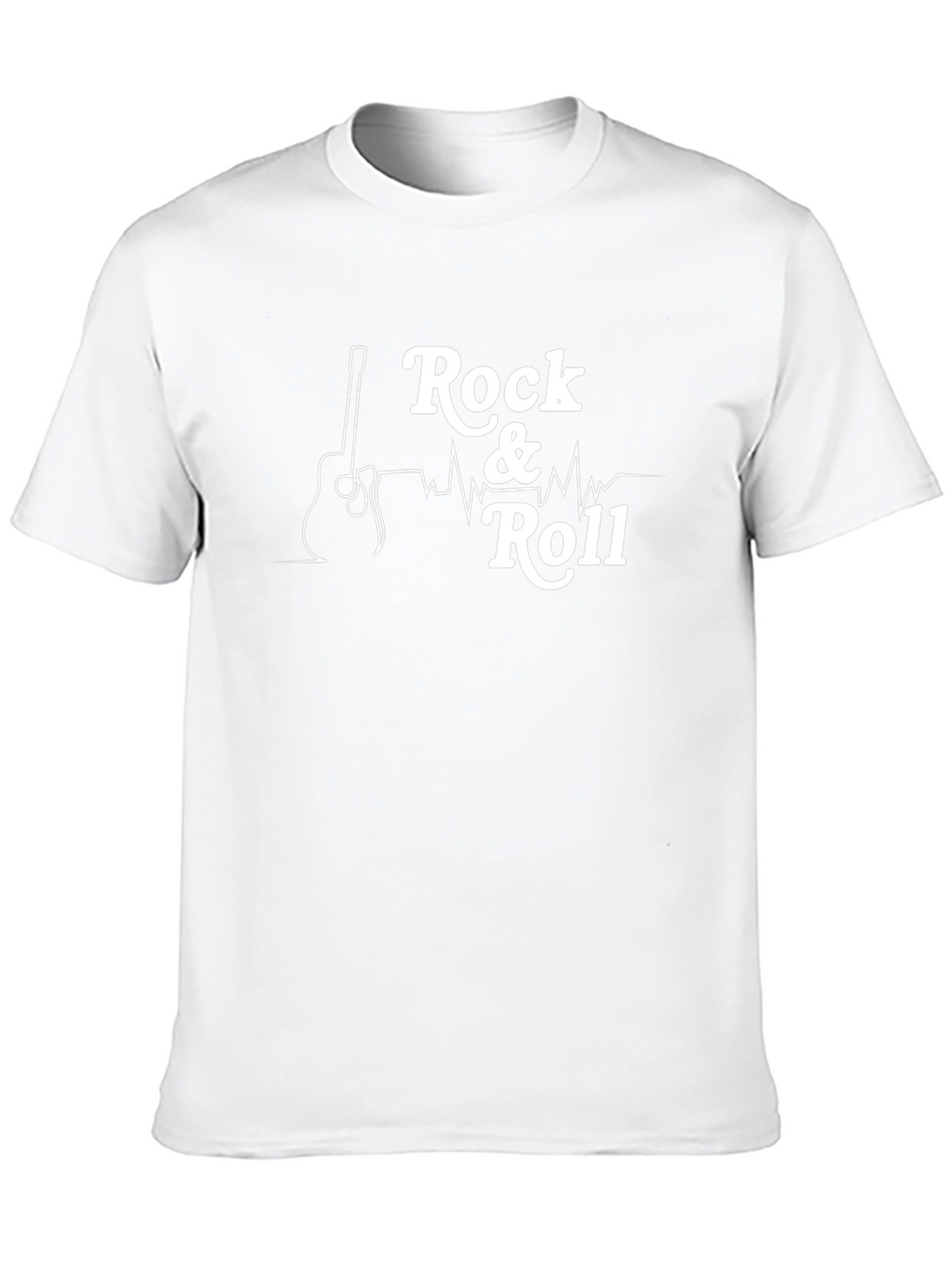 Rock & Roll Guitar Graphic Tee - Classic Black
