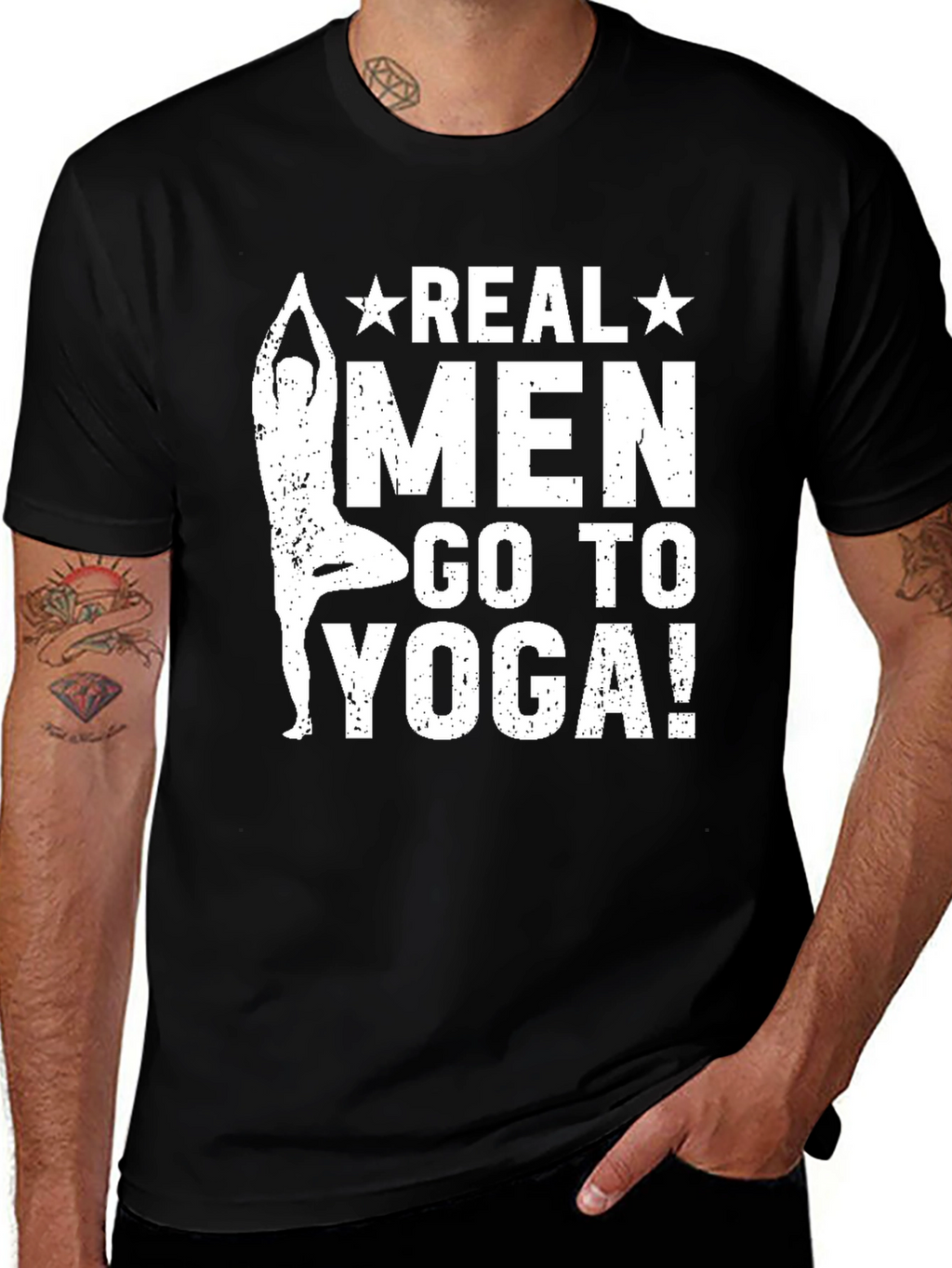 Real Men Go to Yoga T-Shirt