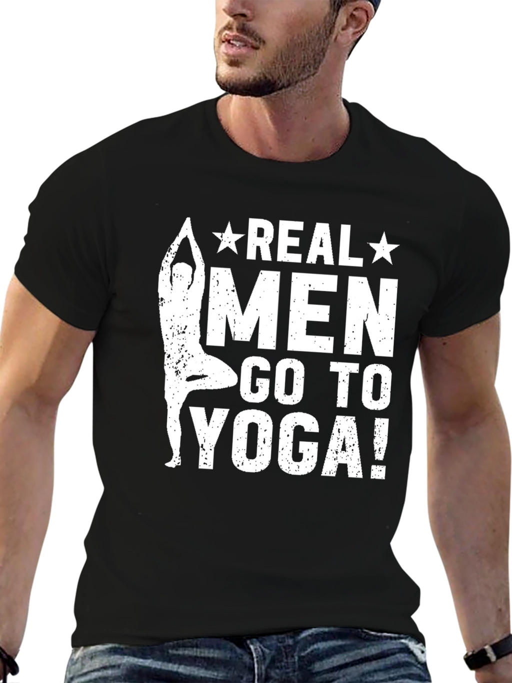 Real Men Go to Yoga T-Shirt