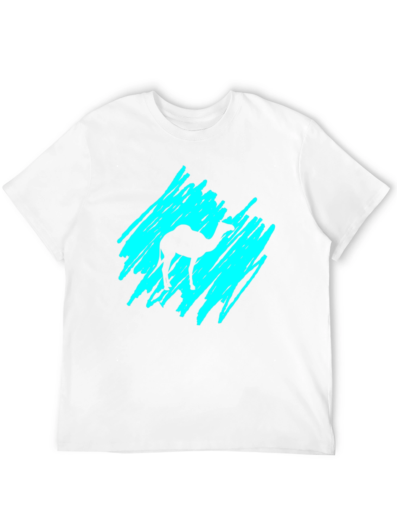 Camel Silhouette Graphic T-Shirt - Black