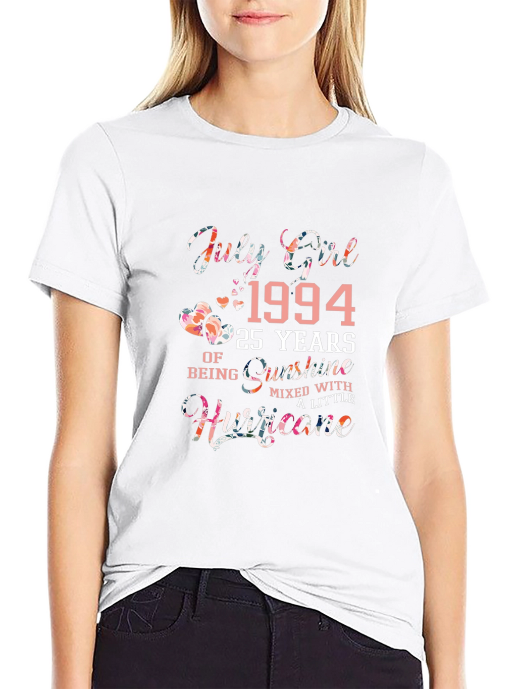 July Girl 1994 Floral Birthday T-Shirt