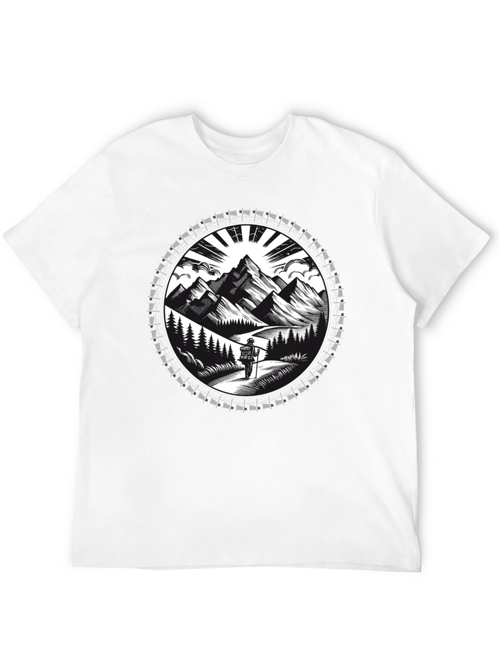 Mountain Hiker Graphic Tee - Adventure Awaits!