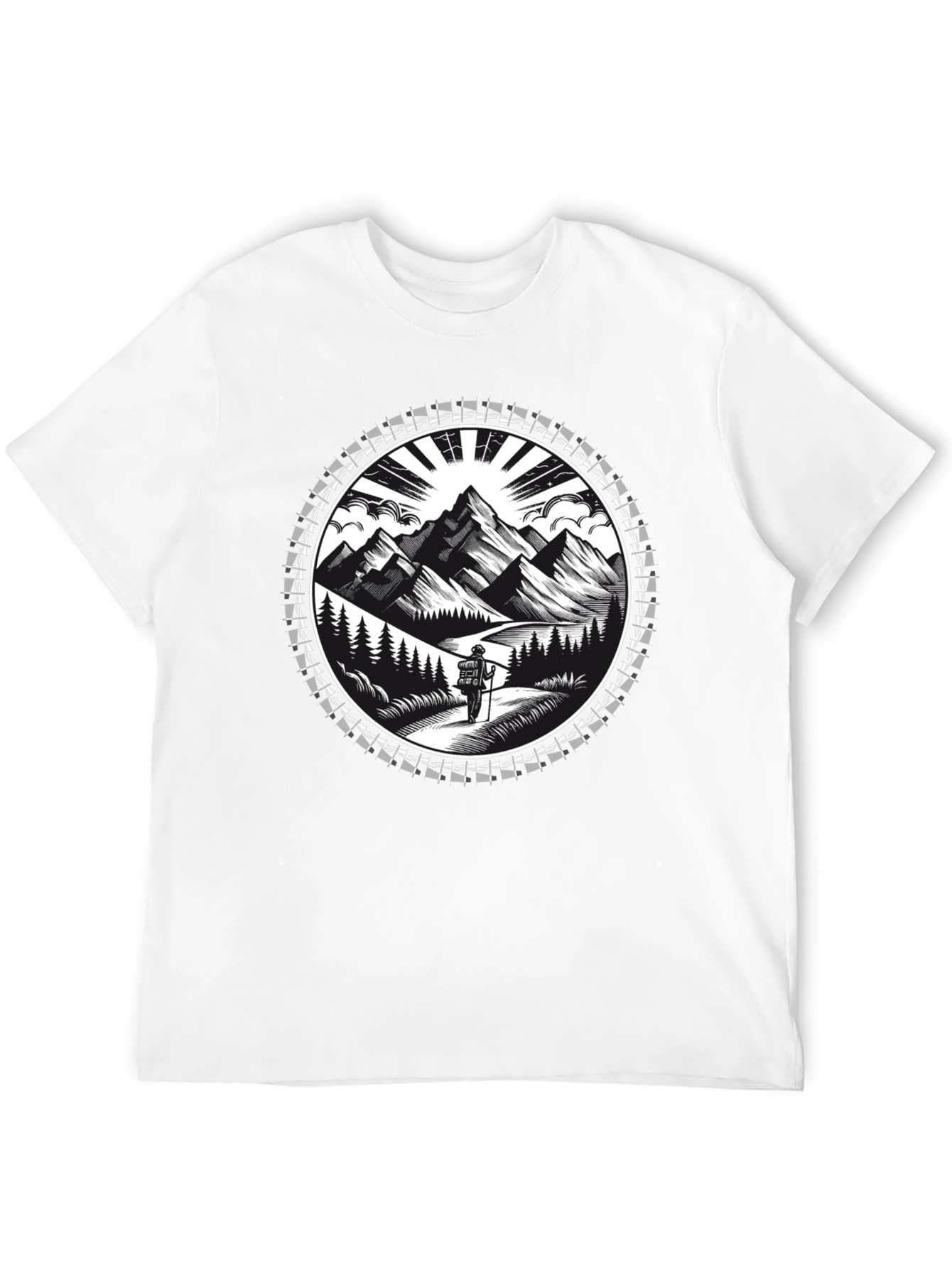 Mountain Hiker Graphic Tee - Adventure Awaits!
