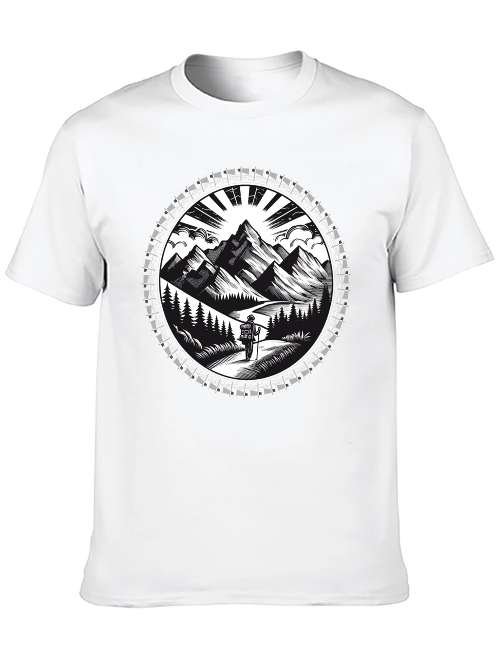 Mountain Hiker Graphic Tee - Adventure Awaits!