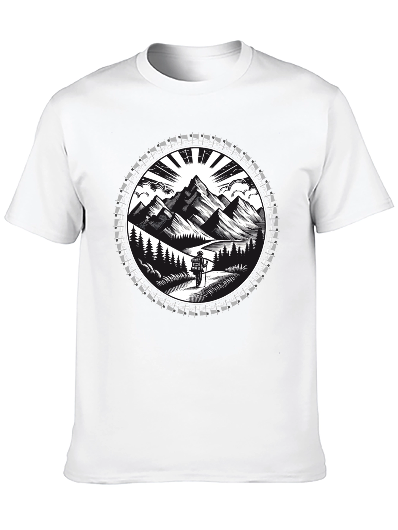 Mountain Hiker Graphic Tee - Adventure Awaits!