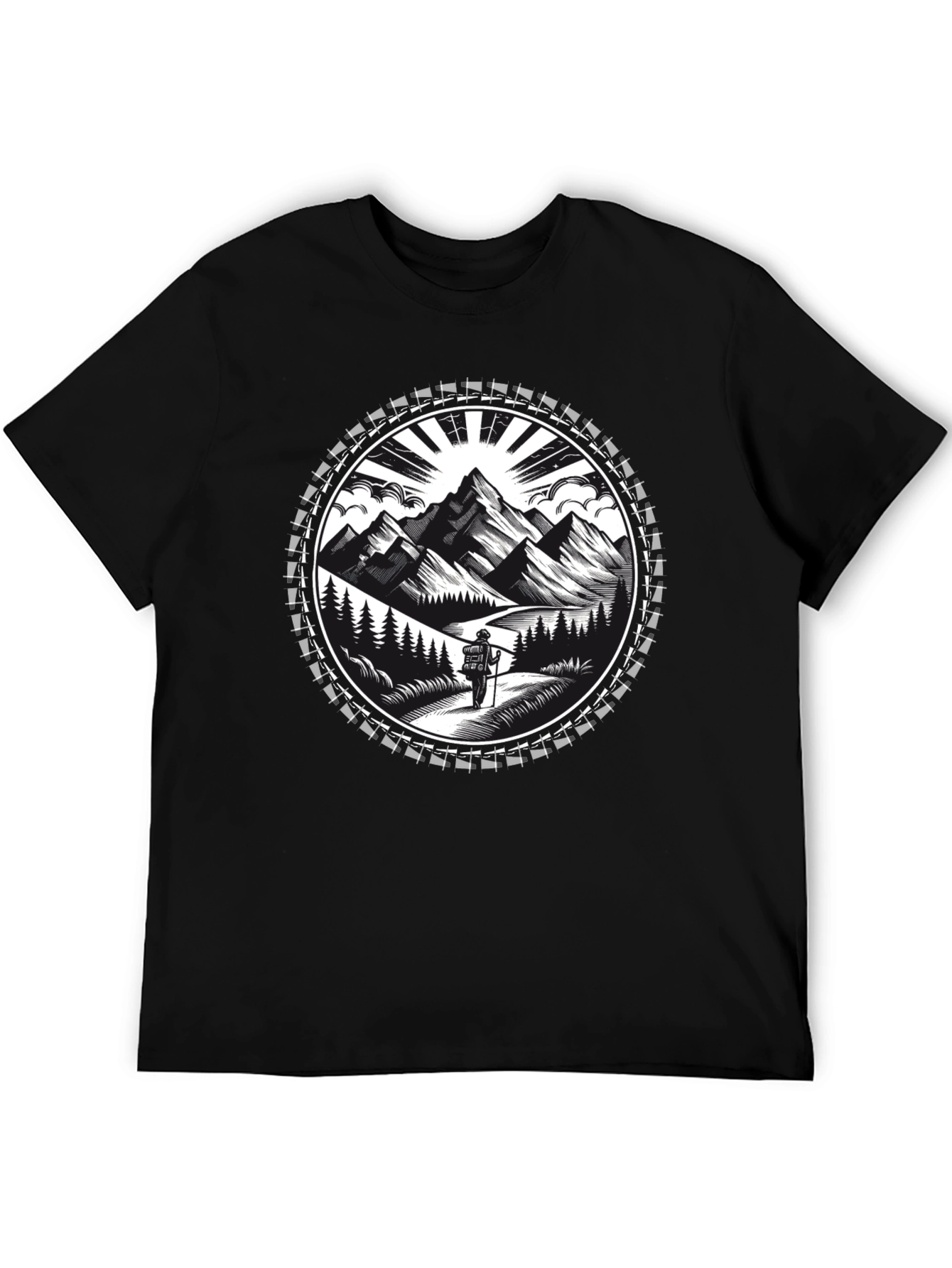 Mountain Hiker Graphic Tee - Adventure Awaits!
